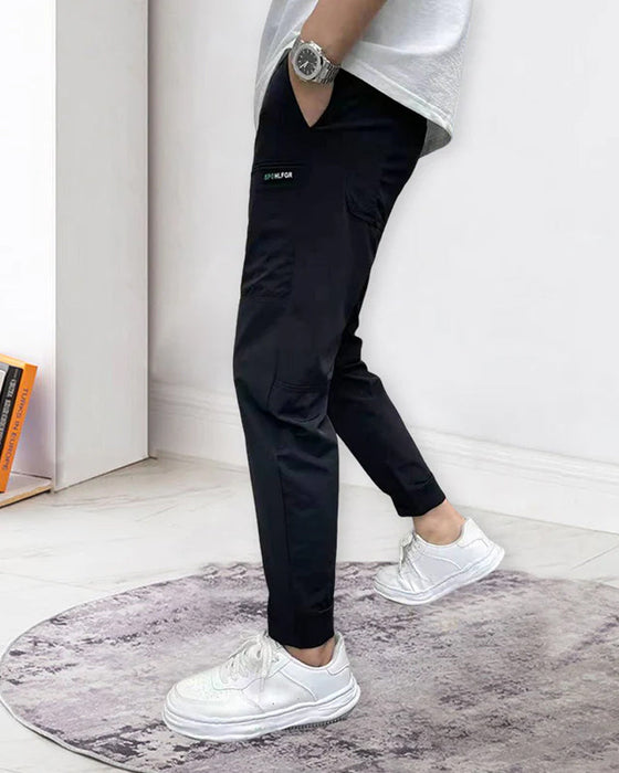 Męskie spodnie Cargo z wieloma kieszeniami