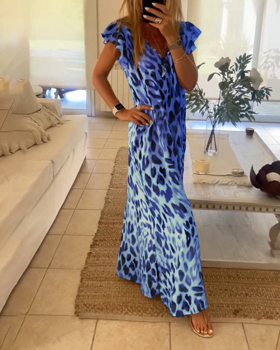 Sukienka z krótkim rękawkiem w stylu retro