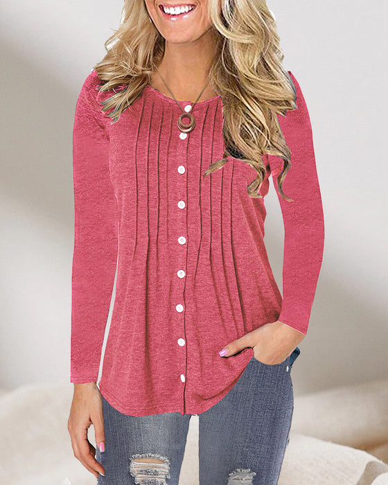 Codzienny top z długim rękawem