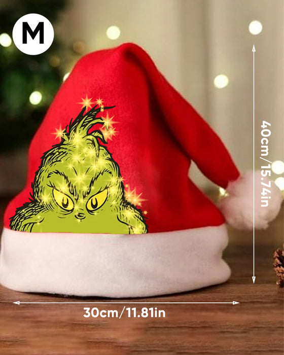 Czapka pluszowa z nadrukiem świątecznym Unisex