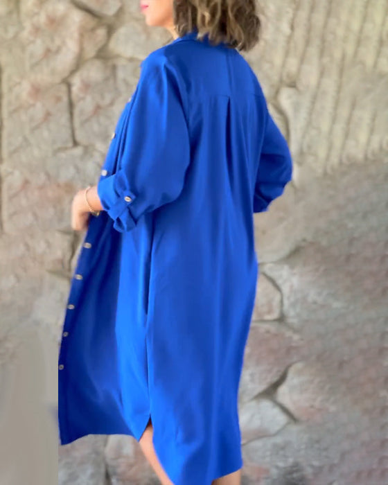 Jednolity kolor koszulki z długim rękawem