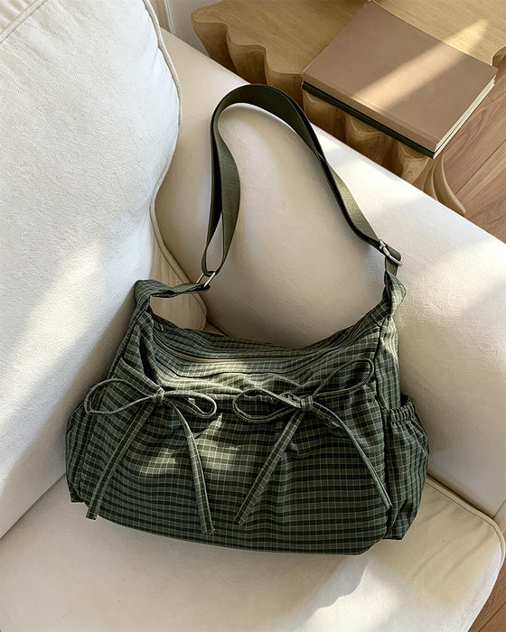 Torba Kokardka Krata Crossbody