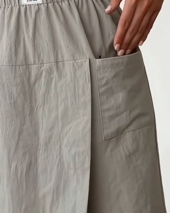Szorty 100% Bawełna Casual Kieszeń Design