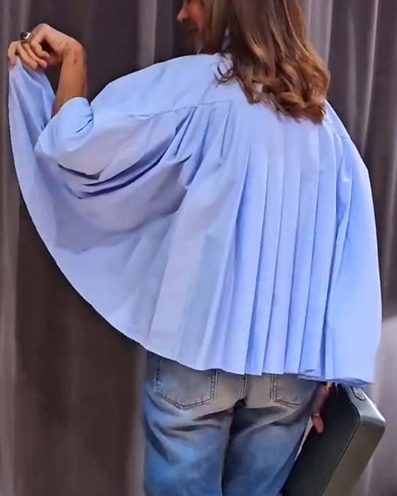 Koszula w jednolitym kolorze z kieszeniami