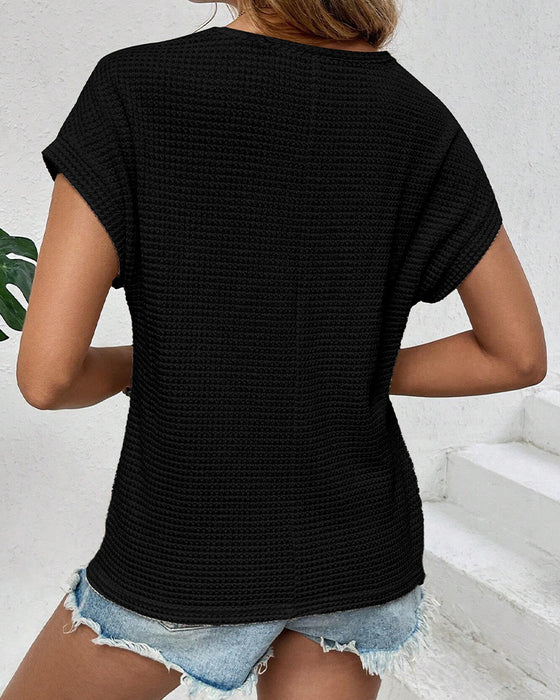 T-Shirt Raglan Siatka Wyrzynany Oddychający