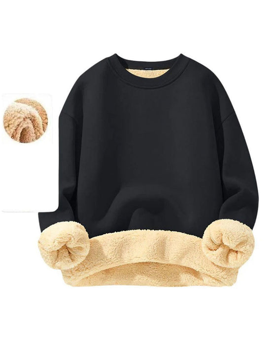 Bluza Okrągły Dekolt Gładki Męski