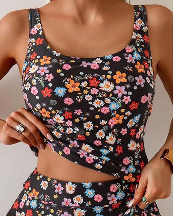Tankini Wiązanie Z Boku Styl Wakacyjny