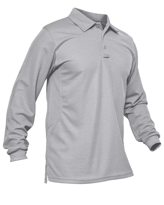 T-Shirt Kołnierz Polo Długi Rękaw Swobodny