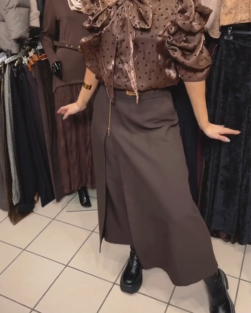 Spódnicospodnie Stylowy Design Z Zamkiem Casual