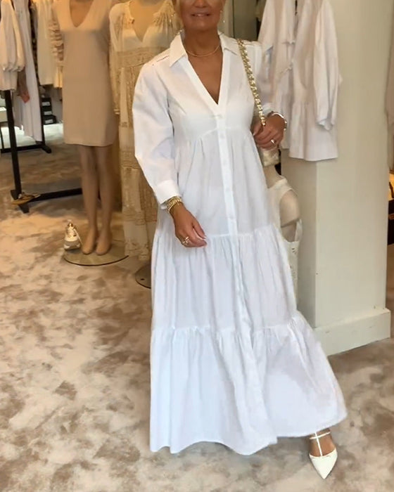 Sukienka zapinana na guziki