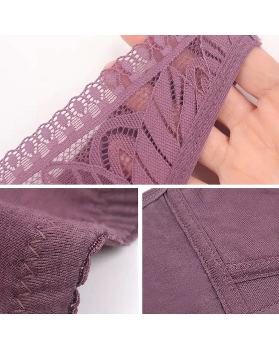 Koronkowy biustonosz zapinany z przodu na zamek