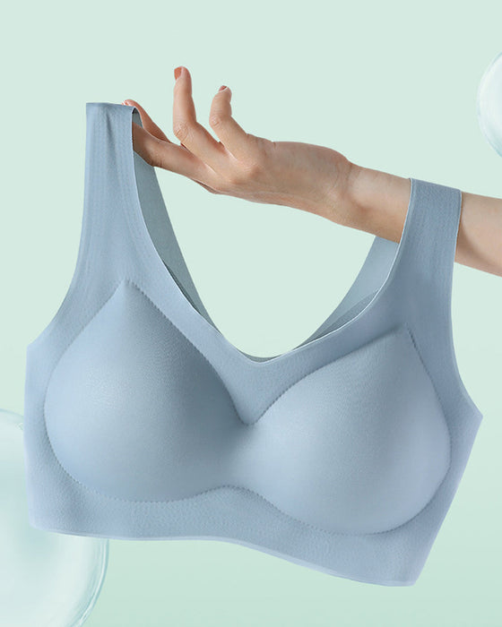 Bezszwowy, oddychający biustonosz push up