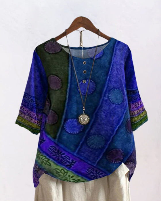 Casualowy top z nadrukiem