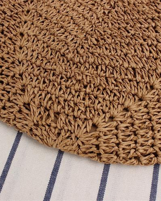 Damska torba typu tote przez ramię ze słomy