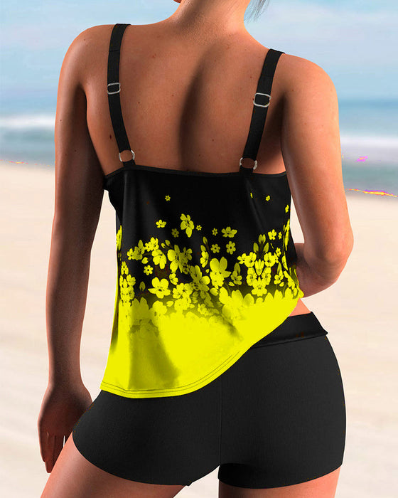 Zestaw Tankini w Kwiatowy Wzór