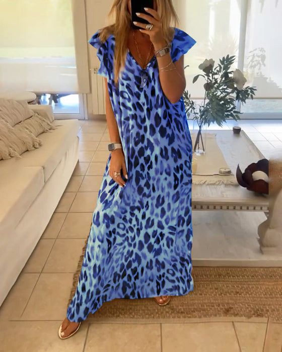 Sukienka z krótkim rękawkiem w stylu retro