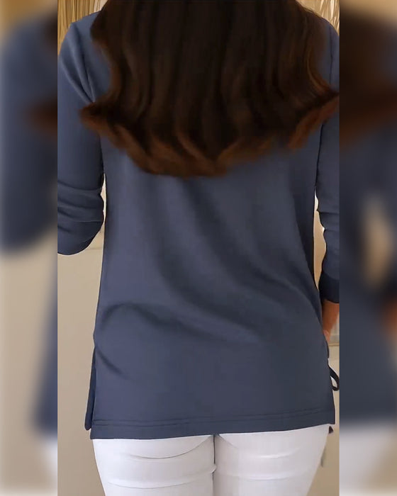 Bluzki Imitacja Dwuczęściowe Moda