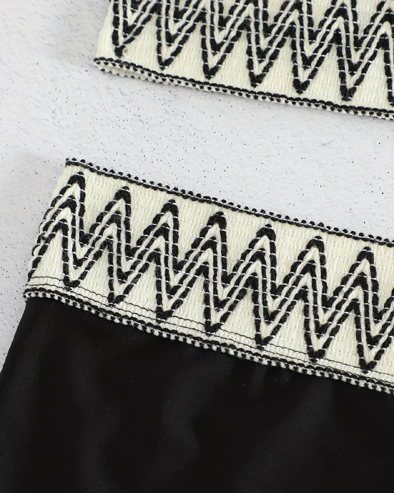 Bikiki Fala Nadruk Opaska Na Szyję