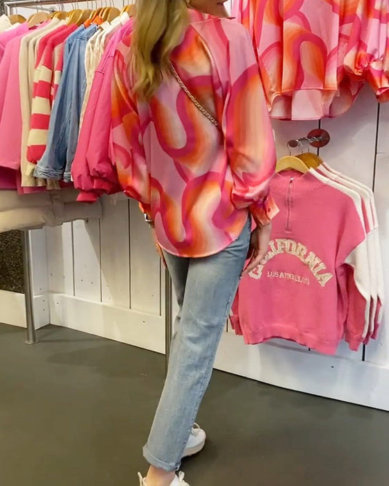 Bluzka z guzikami i długimi rękawami