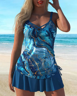 Tankini Nadruk Kurort Plażowy