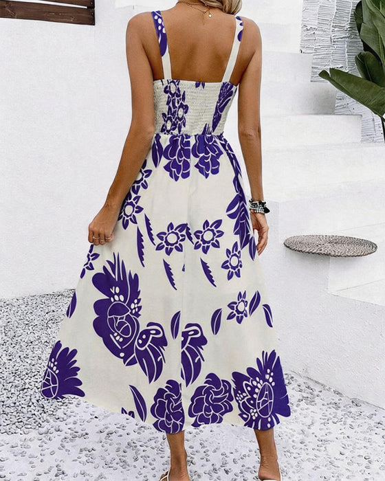Sukienka Elegancki Ramiona Nadruk
