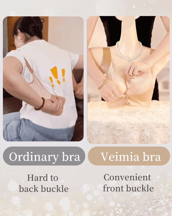 Biustonosz Z Przodu Zapięcie Satyna Koronka