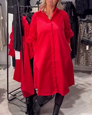 Sukienka Klapa Modna Koszula