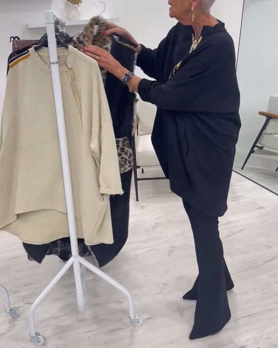 Swobodna bluza z kieszeniami