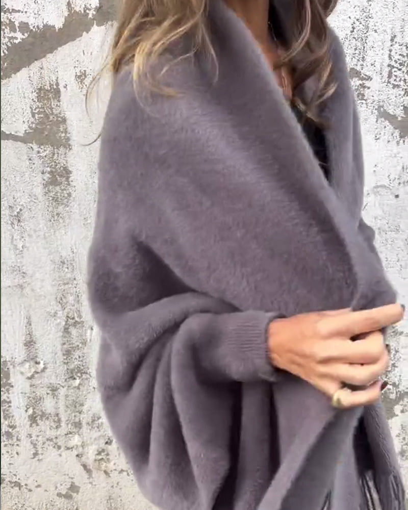 Kardigan z frędzlami