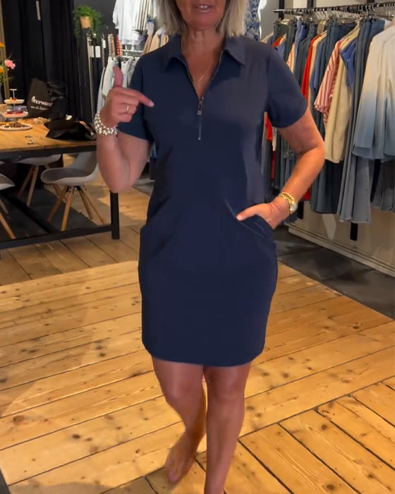 Sukienka Klapa Zamek błyskawiczny