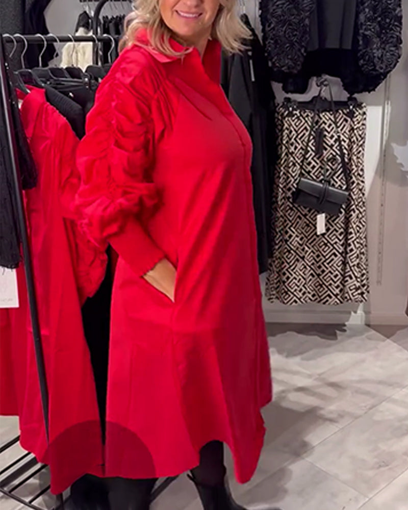 Sukienka Klapa Modna Koszula