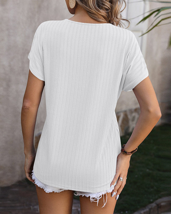 Bluzka z dekoltem w szpic