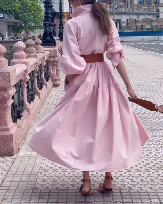 Sukienka w jednolitym kolorze