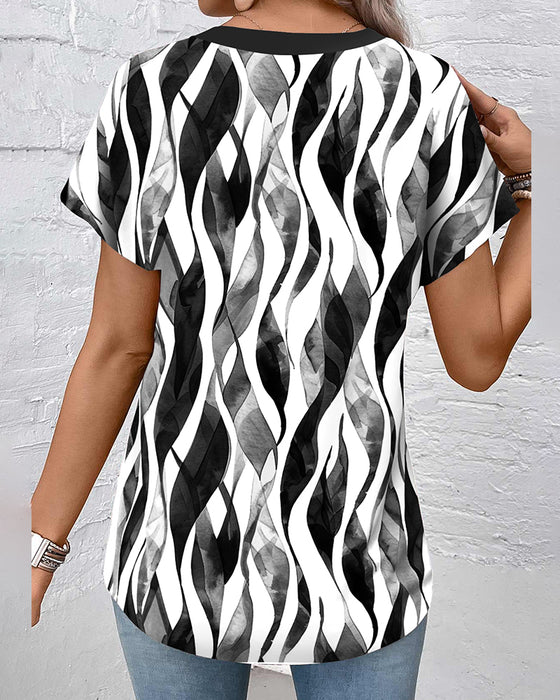 T-Shirt Casual Drukowany