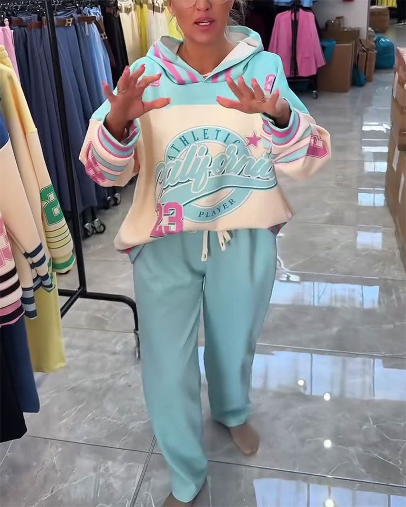 Komplet Wygodny Kolor Blok Sport