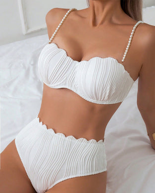 Bikini Perłowy Pas Do Pończoch Seksowny