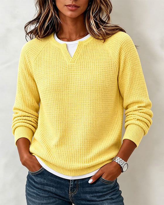 Bluza Jednokolorowa Raglan Długi Rękaw