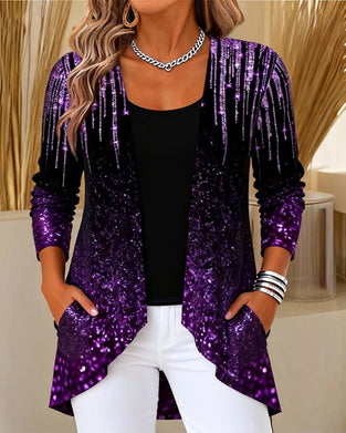 Top Nieregularny Faux Dwuczęściowy Drukowany