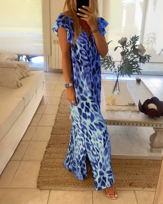 Sukienka z krótkim rękawkiem w stylu retro