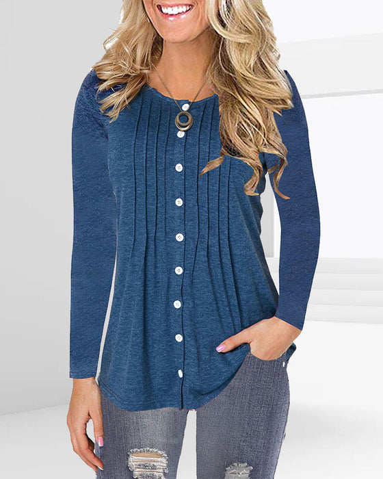 Codzienny top z długim rękawem