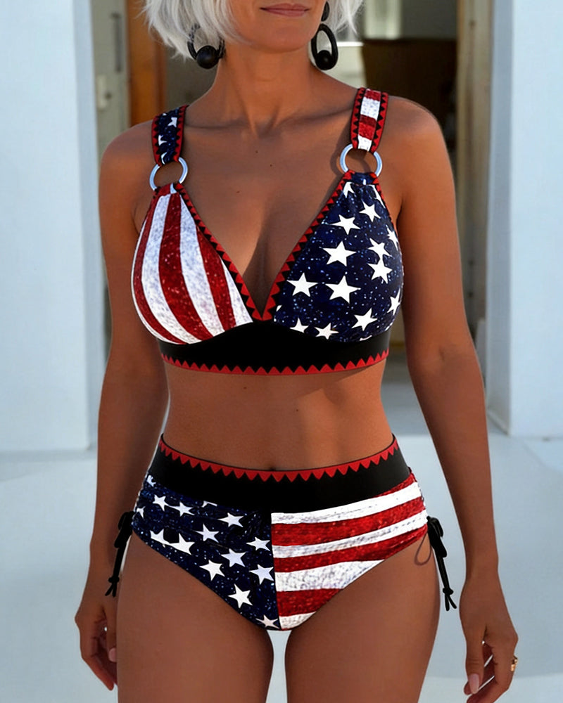 Bikini Wysoki Stan Drukowany