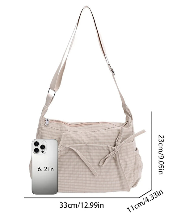 Torba Kokardka Krata Crossbody