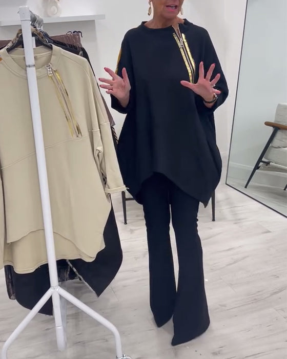 Swobodna bluza z kieszeniami