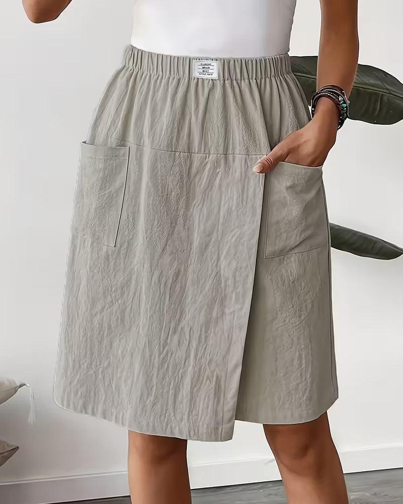 Szorty 100% Bawełna Casual Kieszeń Design