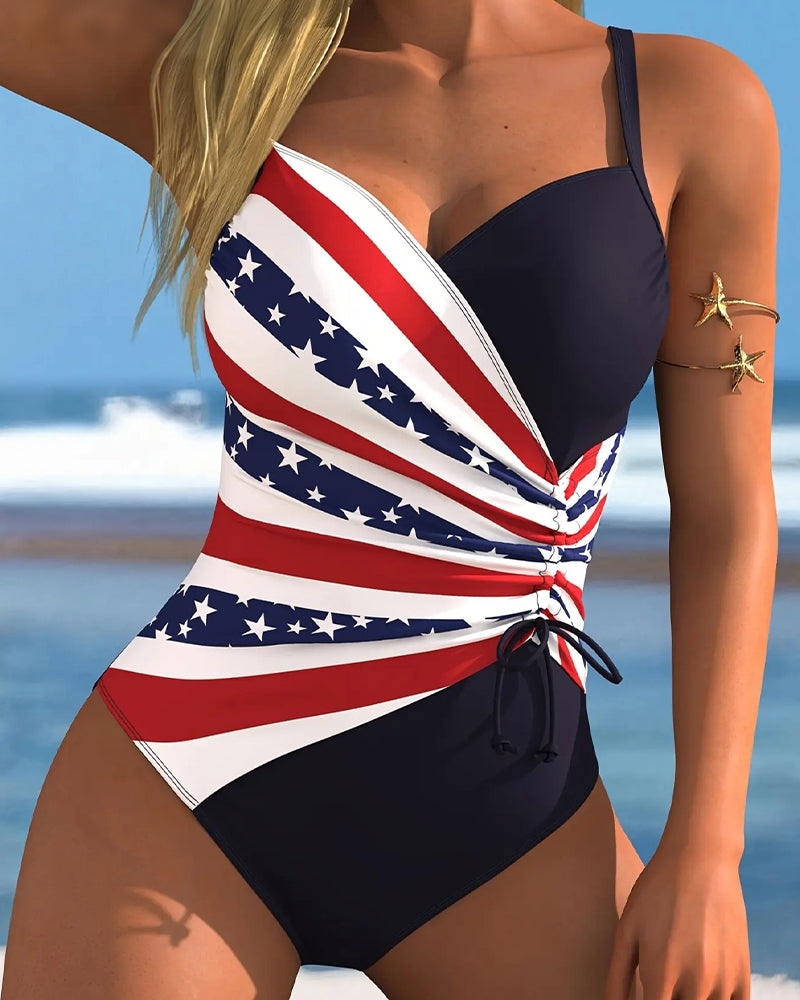 Jednoczęściowy Strój Wakacyjny Z Kołnierzykiem V
