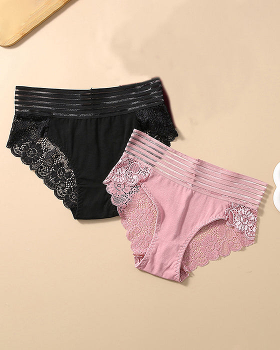 Majtki Szeroka Talia Koronka