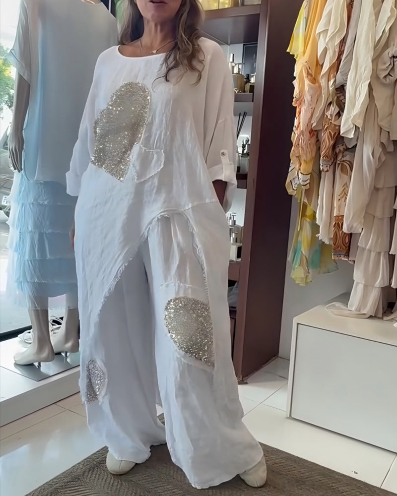 Set Prosty Cekin Serce