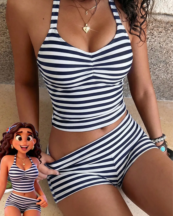 Tankini Boy Short Pasek