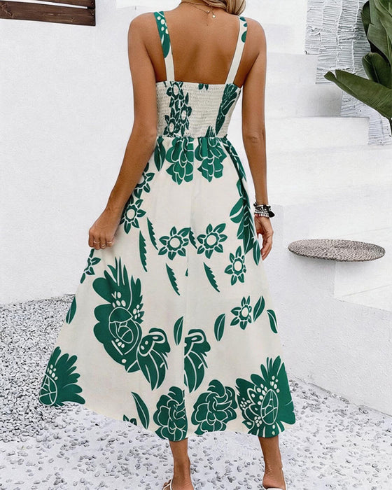 Sukienka Elegancki Ramiona Nadruk