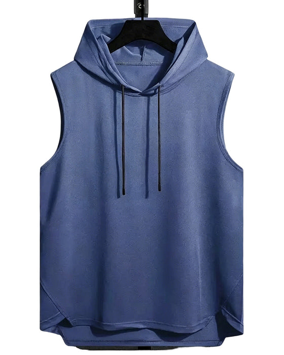 Tank Top Kaptur Ściągacz Bez Rękawów Sport